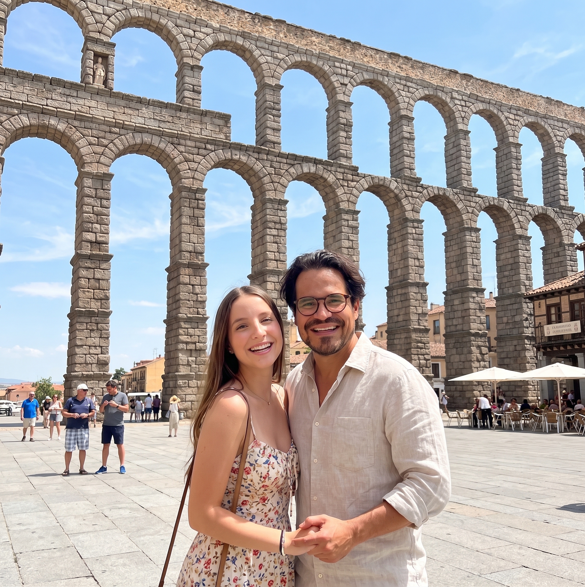 Visualización de Danika y el tío Joma juntos en Segovia